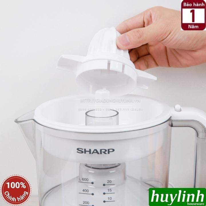 Máy vắt cam Sharp EJ-J256-WH - Công suất 25W - 2 đầu vắt - Hàng chính hãng