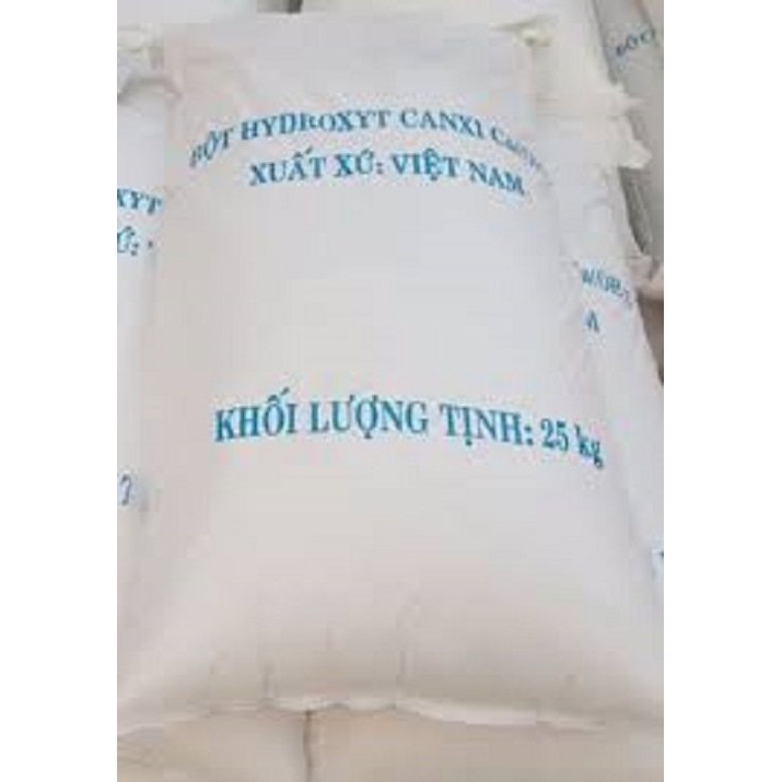 Vôi bột Hydroxyt canxi xử lý nước sinh hoạt, nước thải sinh hoạt công nghiệp gia đình (bao 25kg)