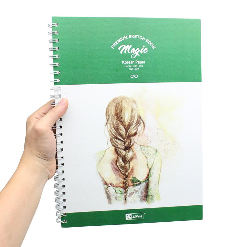 Sổ Vẽ Lò Xo B4 - 30 Tờ 150gsm - Space Art 8269 - Magic ZenArt
