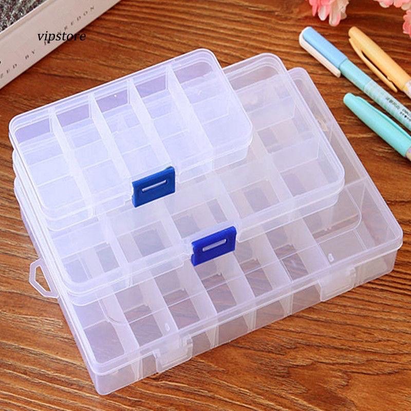 Hộp 10 ngăn lưu trữ Thủ công Đồ trang sức ,bông tai Nhẫn, sticker