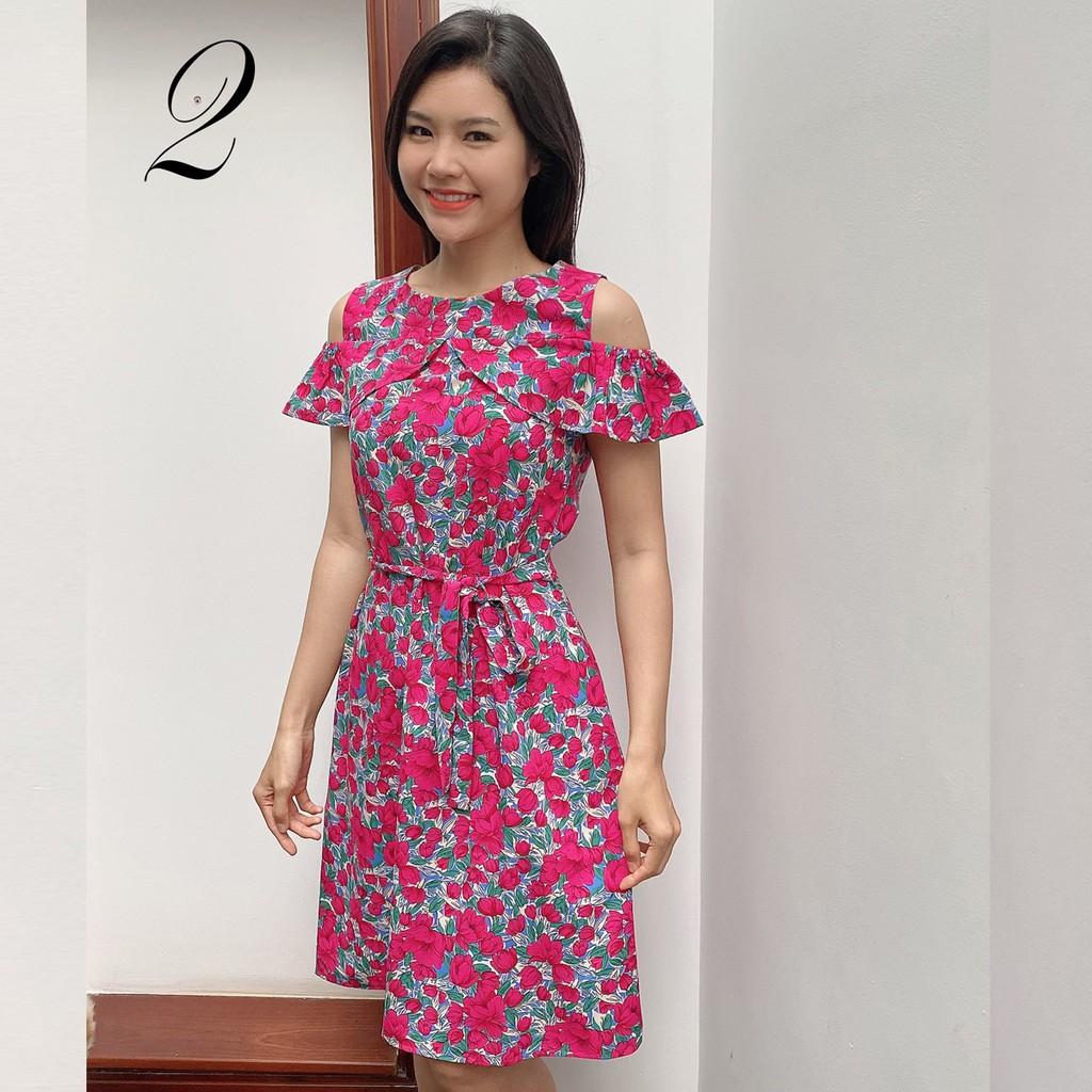 Đầm Trễ Vai, Váy Trễ Vai, Chất Liệu Lụa Loại 1, Mặc Cực Thoải Mái