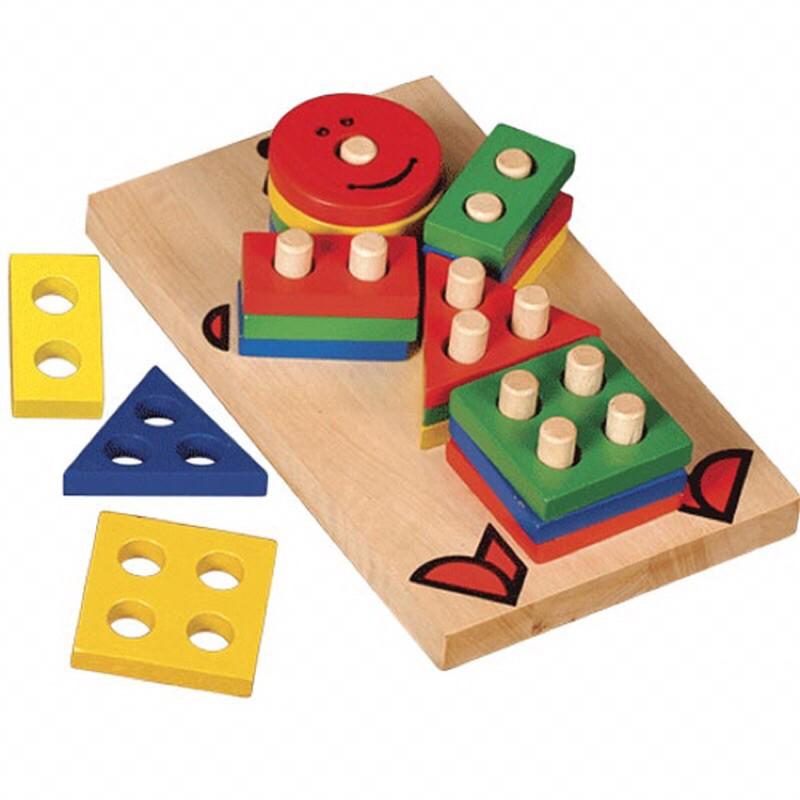 Đồ chơi hề học hình tháo lắp gỗ việt nam, đồ chơi lắp ghép gỗ an toàn thông minh cho bé