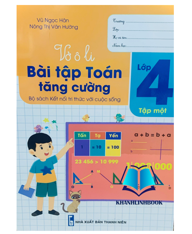 Sách - Vở Ô li Bài Tập Toán Tăng Cường lớp 4 - tập 1