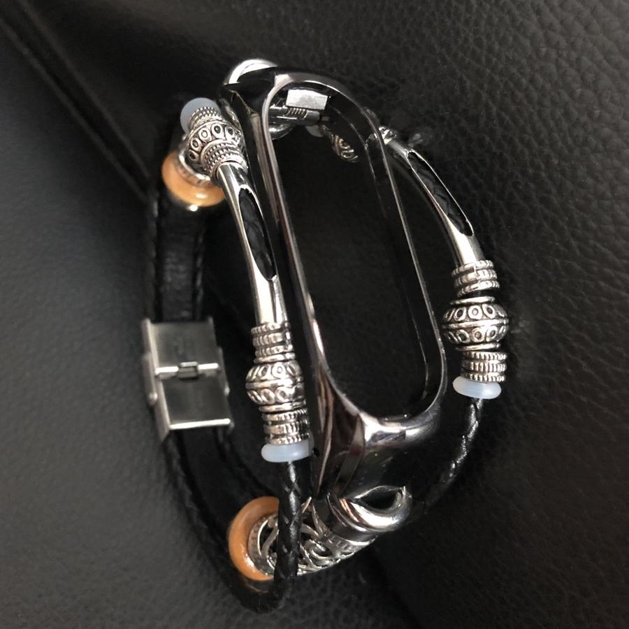 Dây da phong cách cổ điển thay thế cho Xiaomi Mi Band 4 Mi Band 4 5