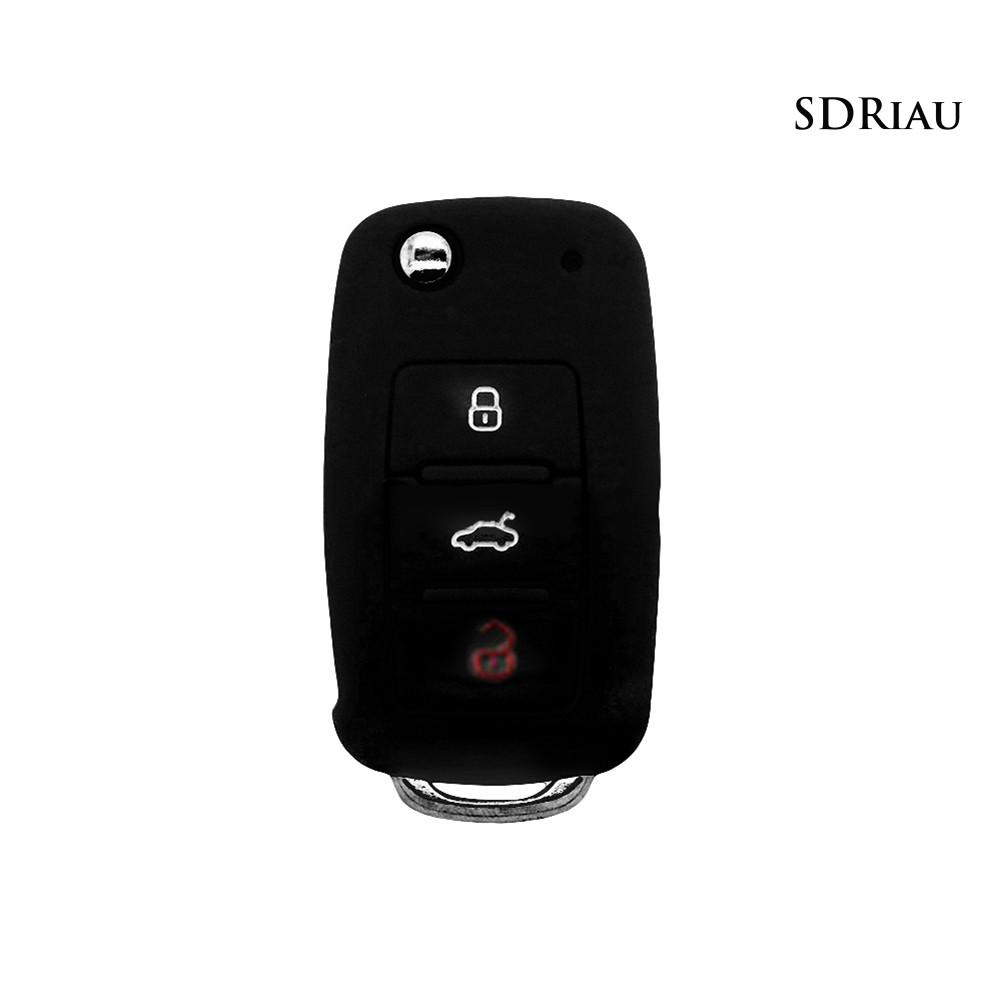 Vỏ Silicon Bảo Vệ Chìa Khóa Xe Hơi Golf Bora Jetta Polo Golf Skoda