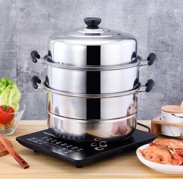 NỒI HẤP INOX ĐA NĂNG 3 TẦNG CAO CẤP