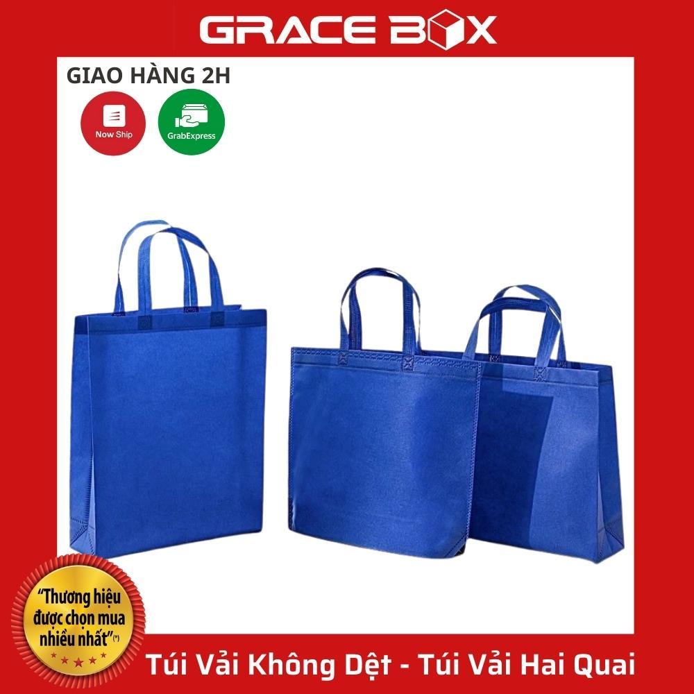 Túi Vải Không Dệt - Màu Xanh Dương- Túi Vải Bảo Vệ Môi Trường - Túi Vải Hai Quai