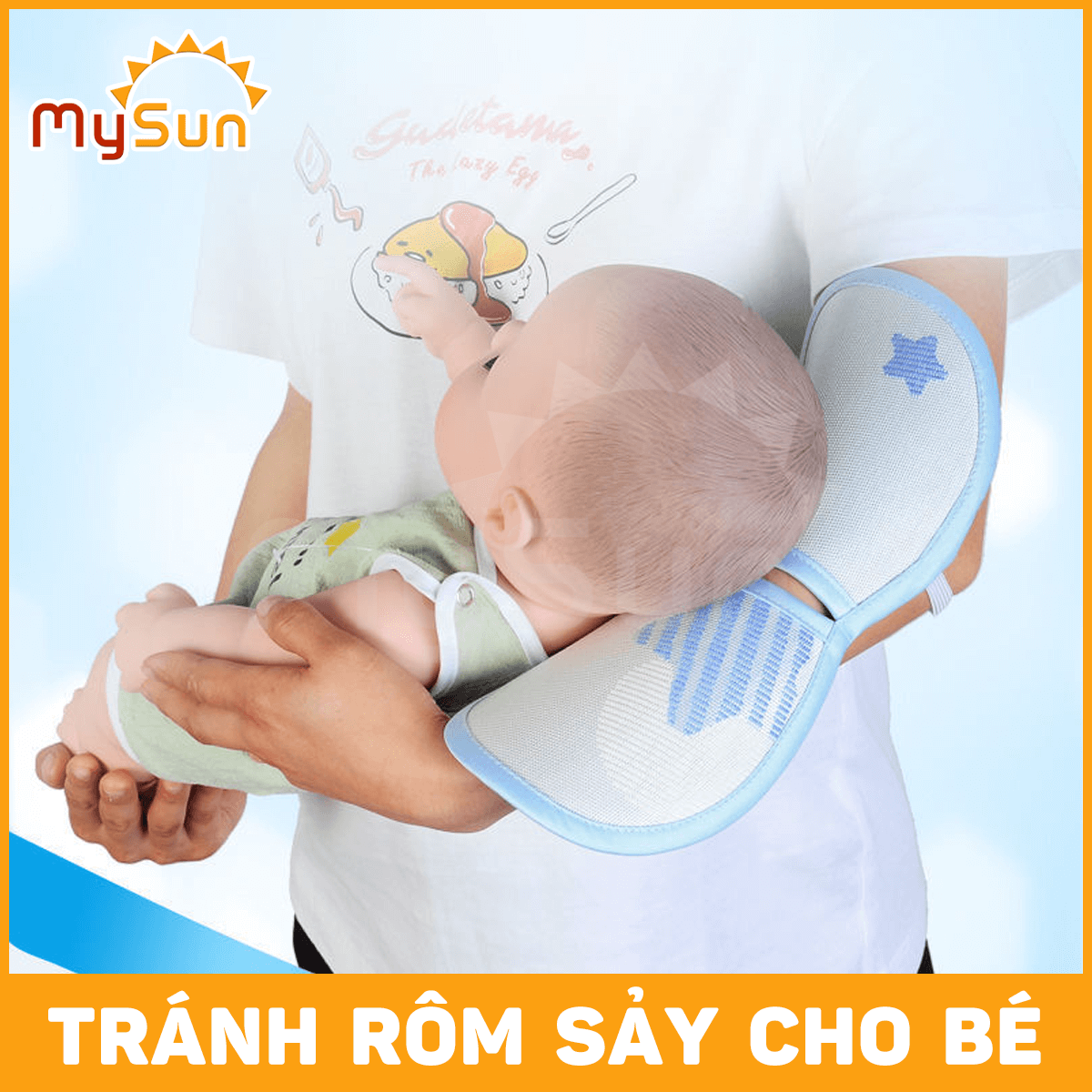 Gối lót đầu cho bé sơ sinh bú bình sữa đa năng lót tay mẹ MySun