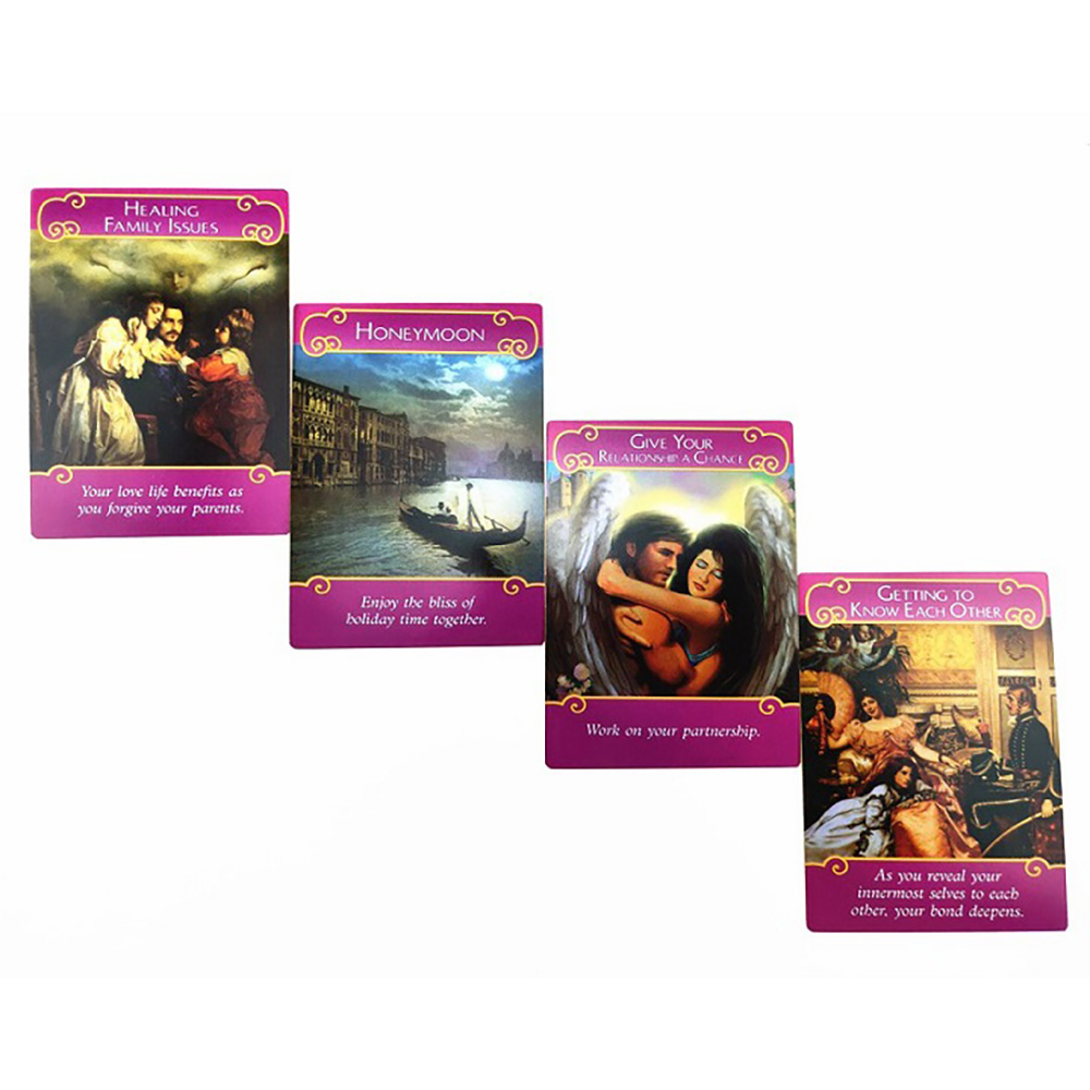 [Size Gốc] Bài Oracle Romance Angels Size Gốc 44 Lá Bài Cán Bóng Đẹp Tặng Link Hướng Dẫn Tiếng Việt Và Đá Thanh Tẩy