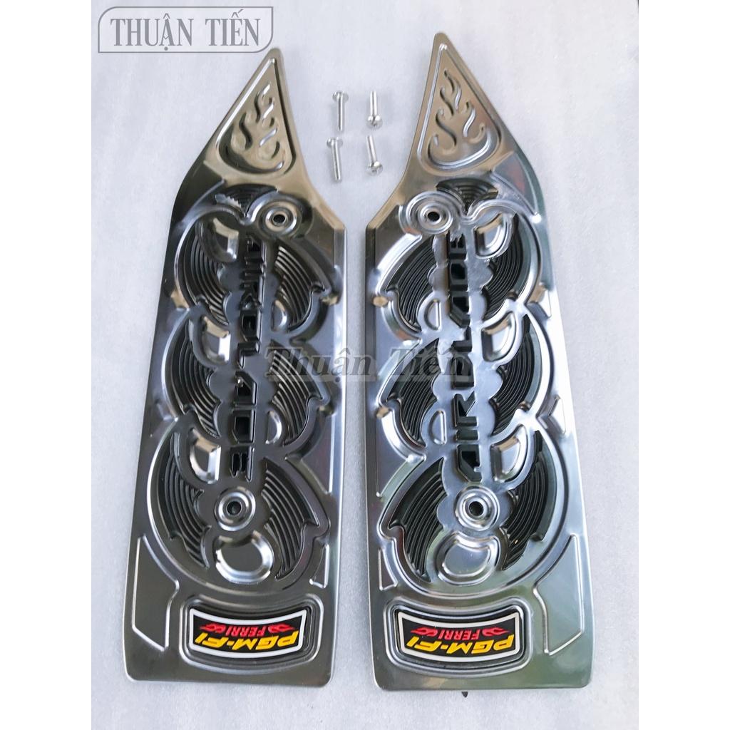 LÓT CHÂN TRƯỚC AIR BLA DE 2011 INOX KHÔNG BÉN, KHÔNG SÉT, HOA VĂN CAO SU NỔI KHÔNG TRƠN