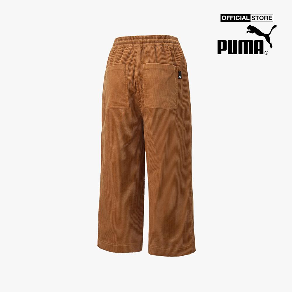 PUMA - Quần ống rộng nữ Downtown Corduroy 535748