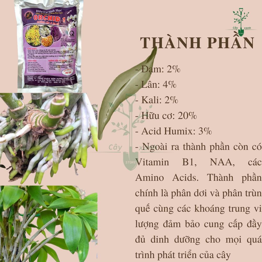 Phân Bón Hoa Lan 1 Phân Bón Túi Lưới Kích Ra rể, Ra Chồi - Chuyên Hoa Lan Gói 500g