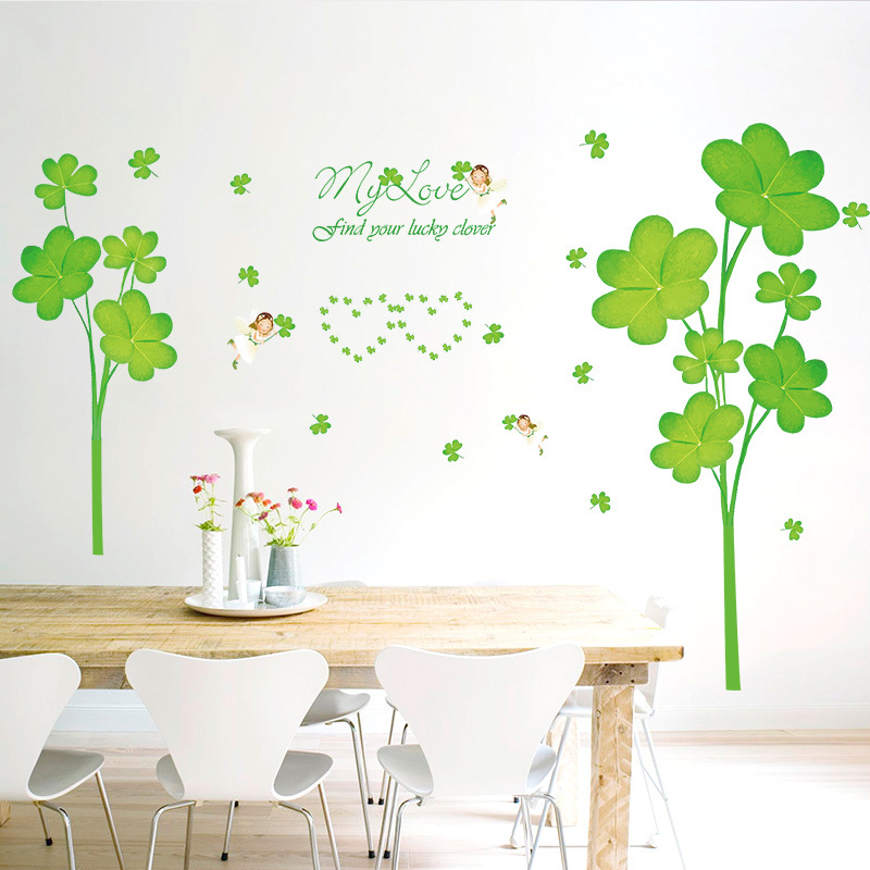 Decal Dán Tường Green Clover SK9068