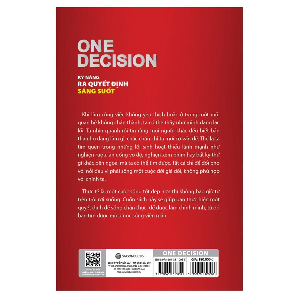 One Decision - Kỹ năng ra quyết định sáng suốt - Bản Quyền