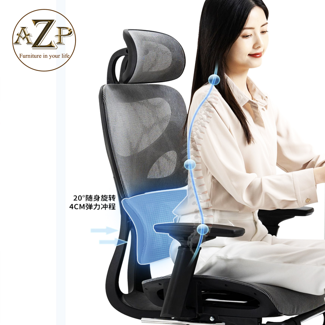 Ghế Công Thái Học FULL Lưới AZP-9921 hàng Nhập Khẩu với thiết kế Ergonomic Tốt cho Lưng, Siêu Phẩm bán chạy nhất thị trường 2022