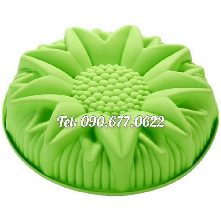 Khuôn silicone làm bánh, rau câu hoa hướng dương đại đóa – Loại 28 cm - Mã số 1025