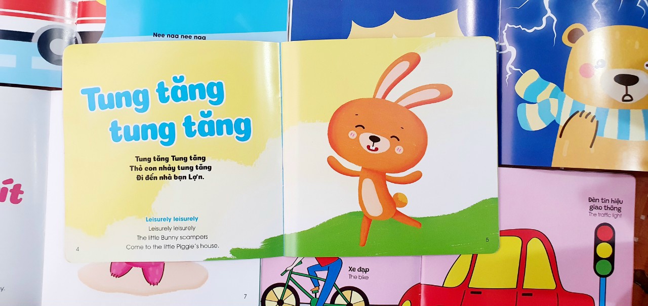 Ehon song ngữ Anh - Việt - Bộ sách nuôi dưỡng tâm hồn bé 0 - 6 tuổi - Kèm file nghe
