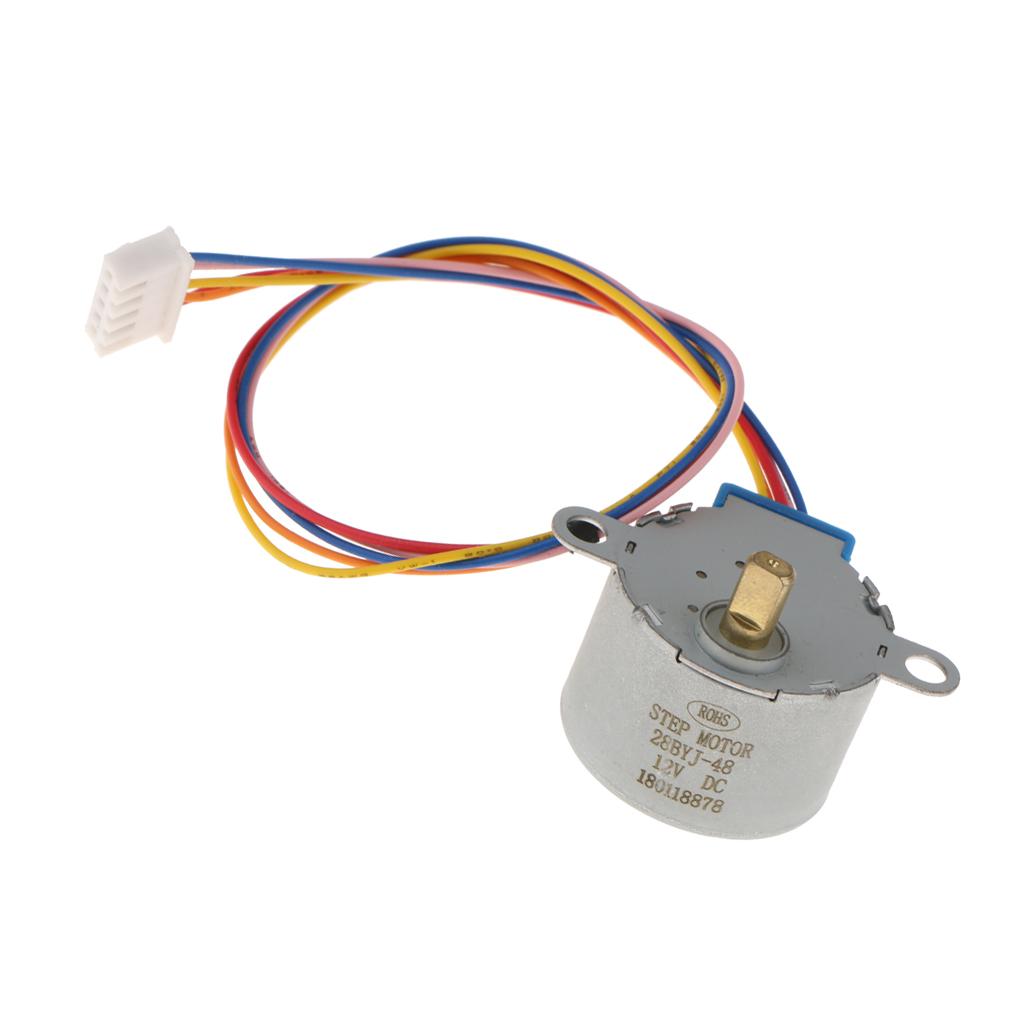 DC 12V 4 Phase Reduction Stepper Motor Gear Step Motor for ,Reduction ratio: 1/64