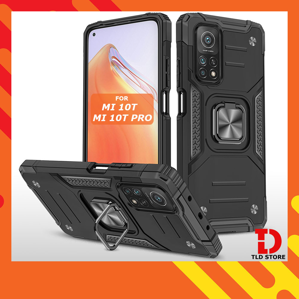 Ốp lưng cho Xiaomi MI 10T/10T Pro chống sốc Kemeng kèm nhẫn xoay