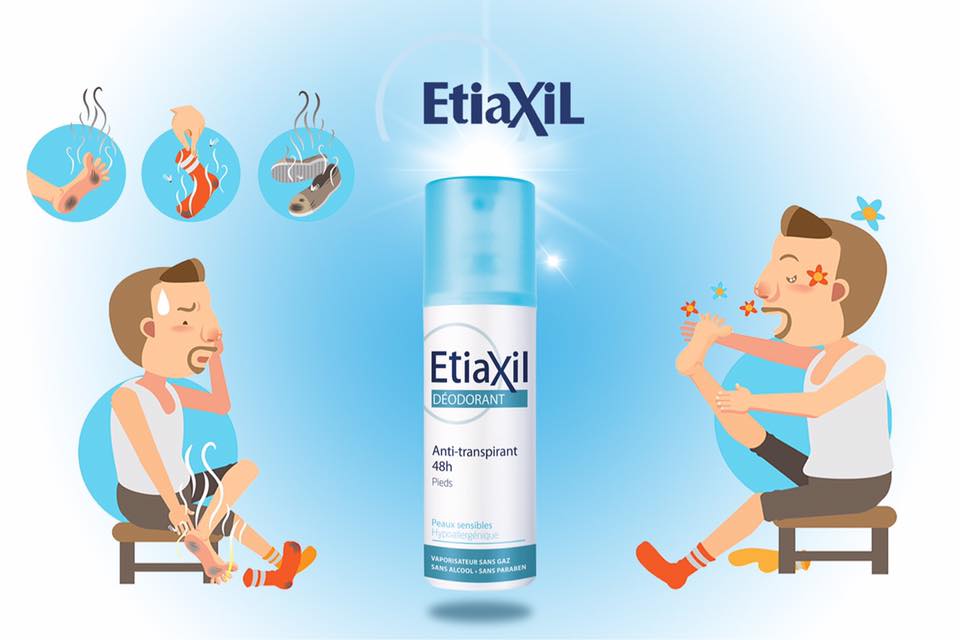 Xịt Khử Mùi Chân ETIAXIL Déodorant Anti-Transpirant 48h Pieds (100ml) + Tặng 1 Móc Khóa Nhựa 2 Mặt