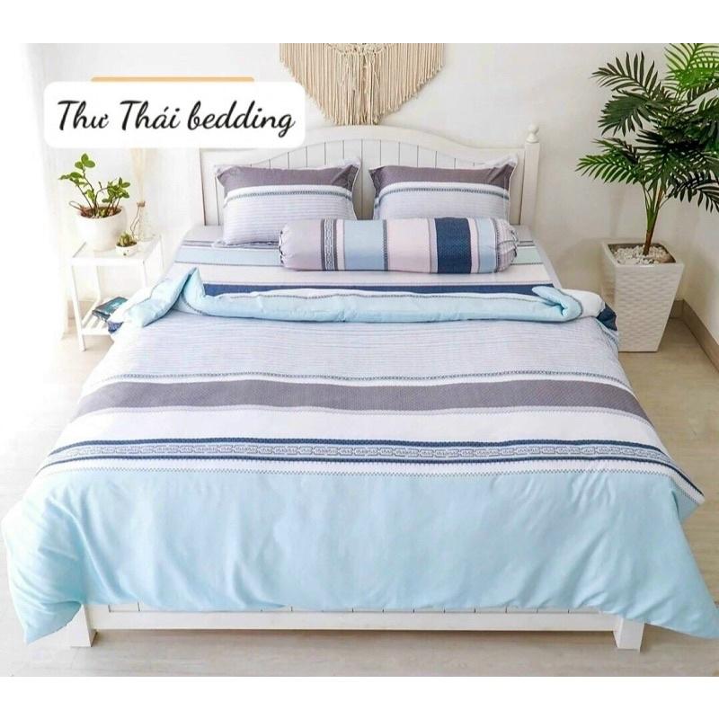 Drap Tencel 60s -Bộ Ga Gối Vỏ Ôm Dây Khoá Nệm 5-27cm