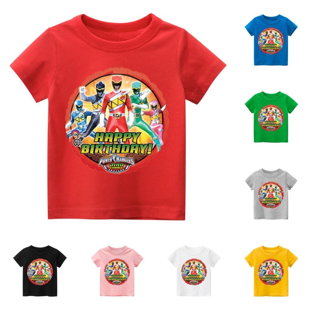 Áo thun trẻ em SIÊU NHÂN KHỦNG LONG 2, 8 màu áo, đầy đủ size có big size, MÀU KHÁC NHẮN TIN SHOP