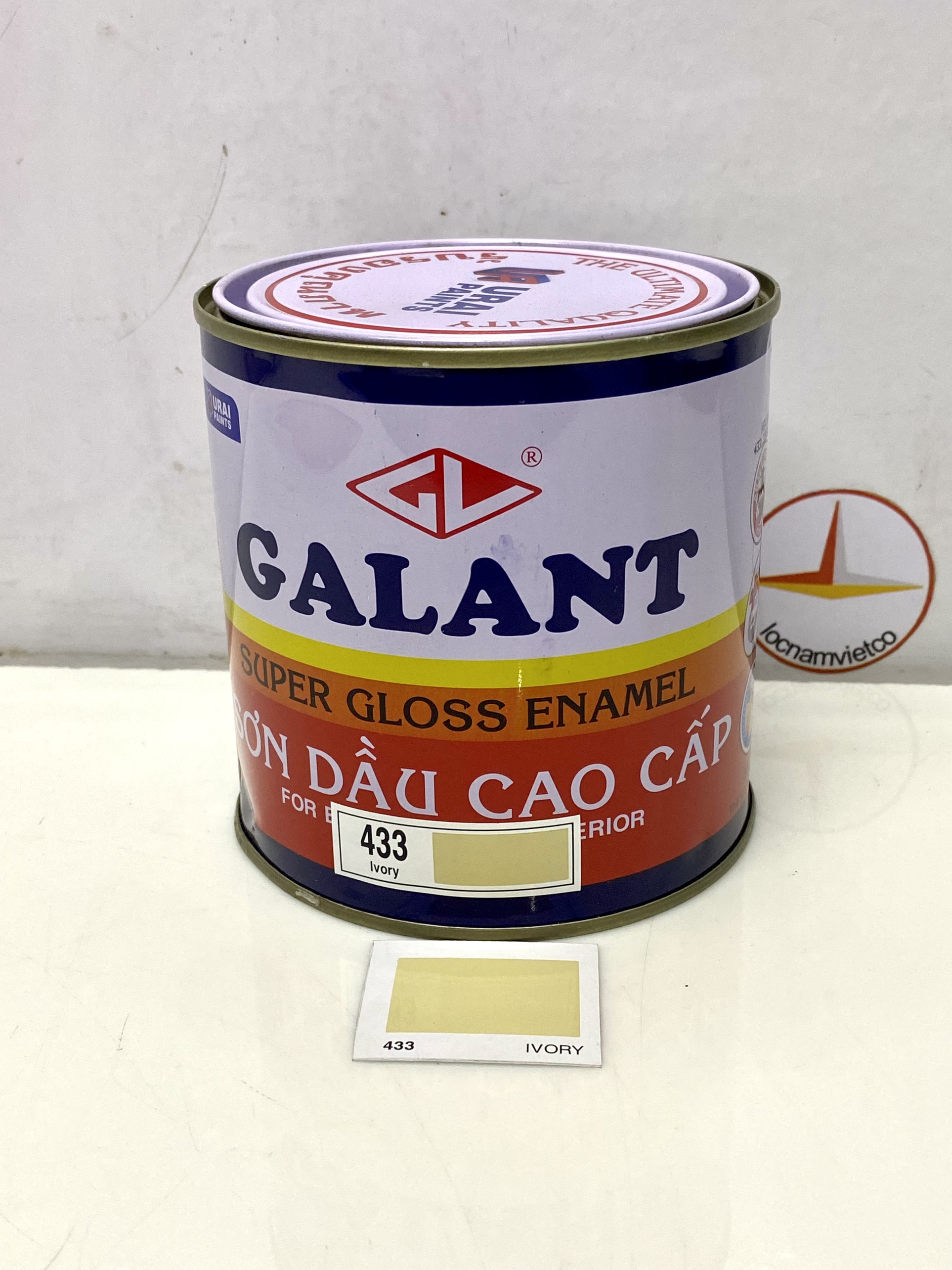 Sơn dầu Galant màu vàng Ivory 433 _ 0.8L