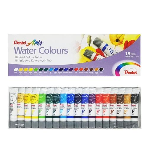 Màu nước 18 màu Pentel WFRS-18 (Tuýp 5ml)