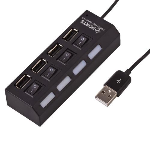 Đảm bảo chất lượng cung cấp lớn 4 cổng có công tắc Hub USB2.0 4 cổng công tắc Bộ chia HUB 4USB 2.0