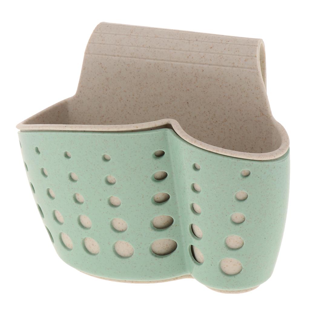 Kitchen Hanging Drain Bag Basket Bath Storage Gadget Tools Sink Holder green