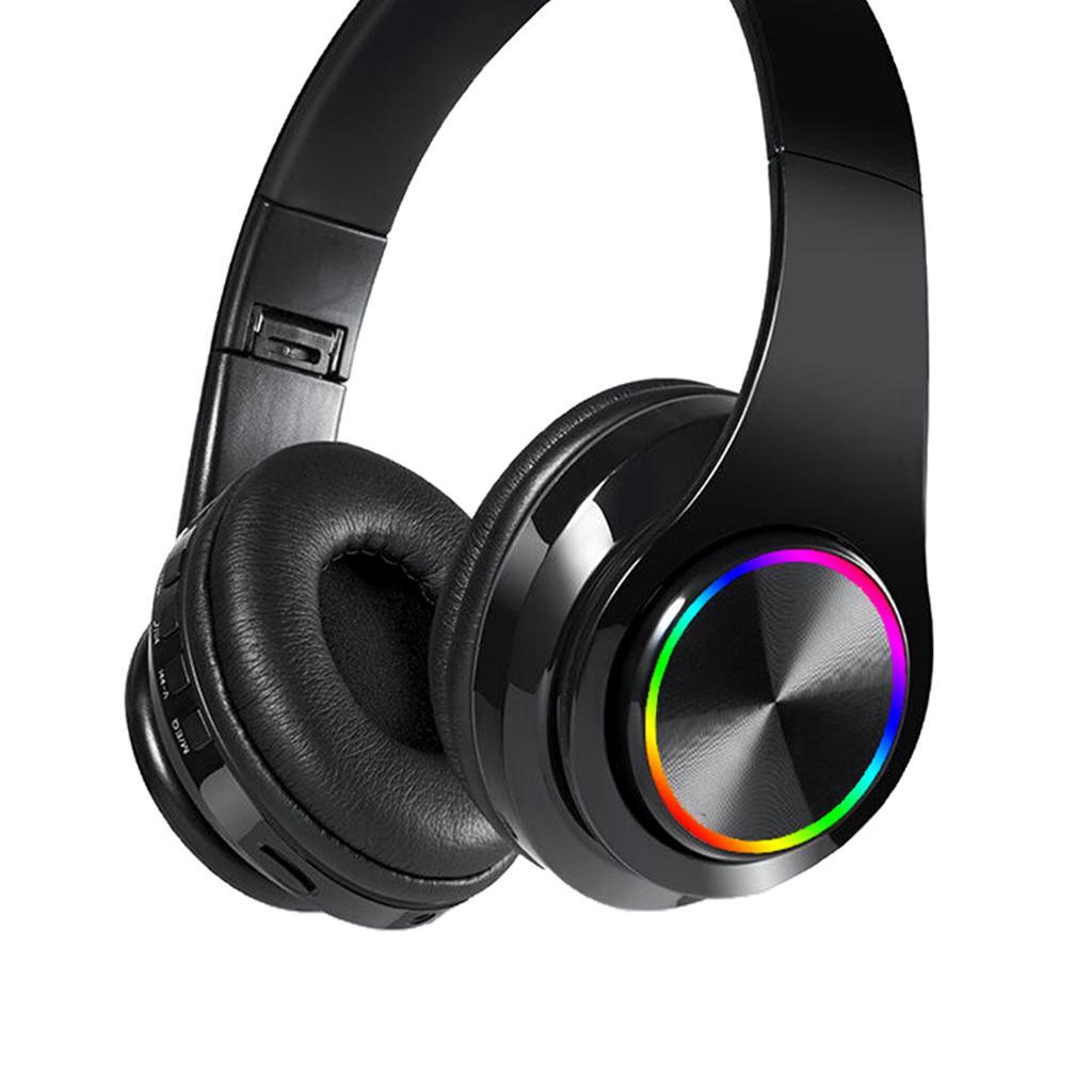 RGB Luminous Wireless Bluetooth Gaming Headset Stereo Headphone