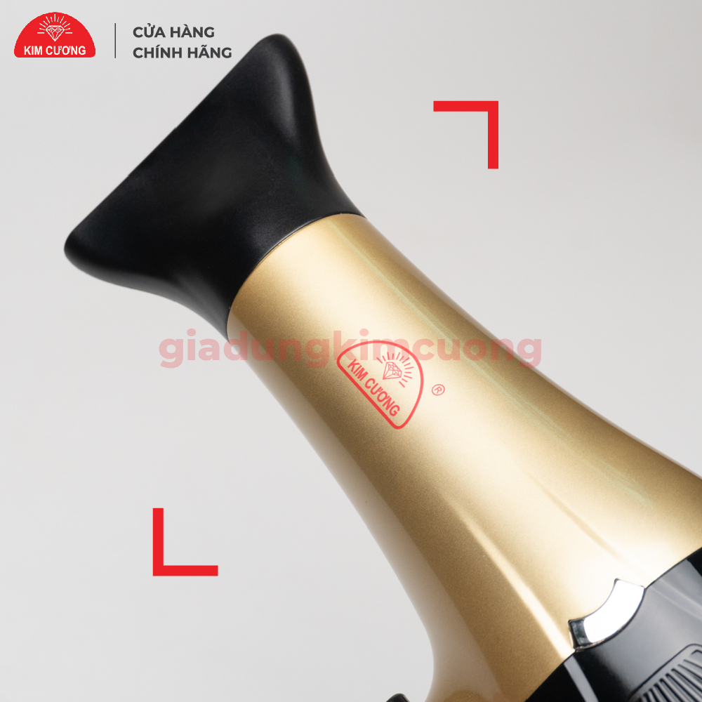 Máy Sấy Tóc 2 Chiều Nóng Lạnh - Máy Sấy Tóc Kim Cương 1640 - Hàng Chính Hãng
