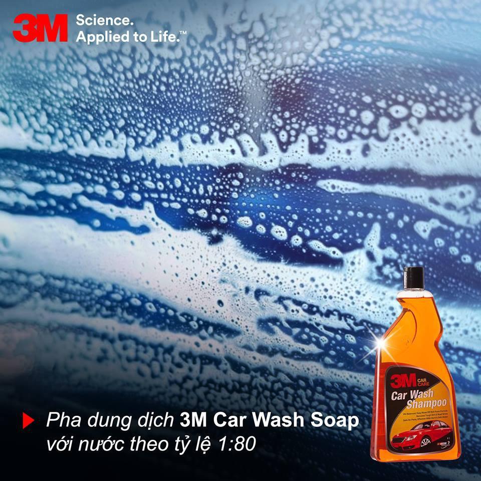 Combo Dung Dịch Vệ Sinh Dàn Lạnh 3M 250ml Và Xà Bông Rửa Xe 3M Car Wash Shampoo 1L - 3M Long Vu