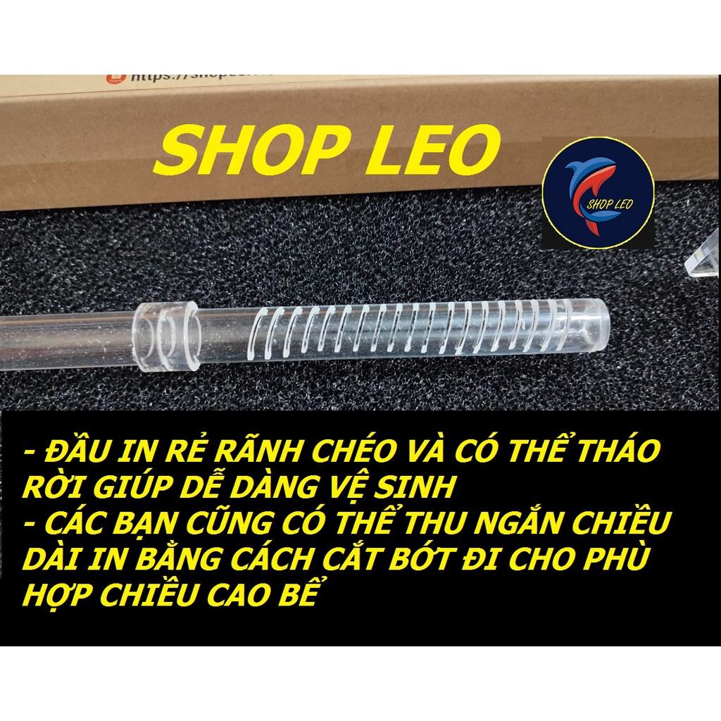 Bộ in out ACRYLIC phi 12 xoay 360 độ - in out thủy sinh - bộ in out cao cấp - phụ kiện thủy sinh-Phụ kiện lọc - ShopLeo