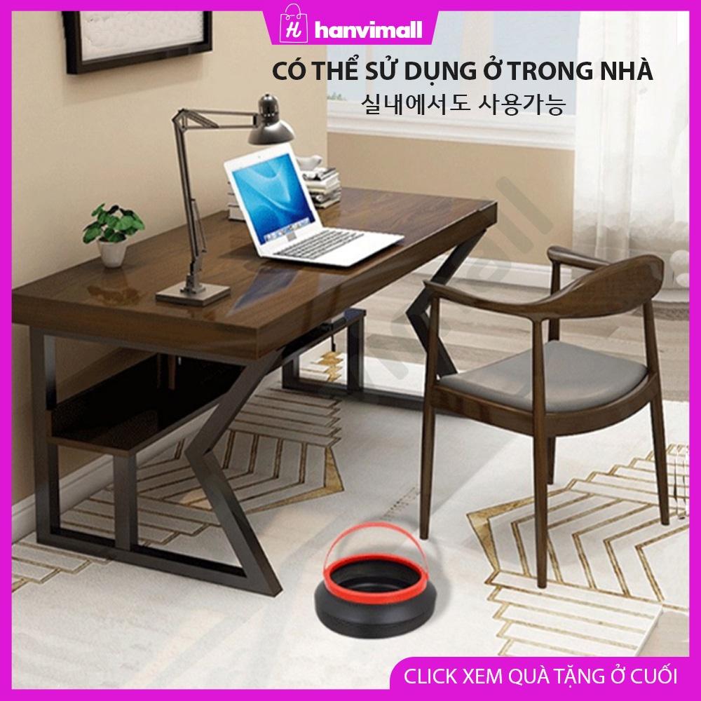 Giỏ/thùng nhựa gấp gọn đa năng có nắp và quai xách dung tích 4L, có thể để trên xe hơi siêu tiện lợi