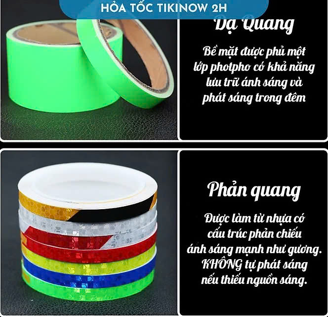Băng Keo Phản Quang Dán Nhà Cửa, Trang Trí Oto, Xe Máy, Xe Đạp MÀU VÀNG 1cm x 8m