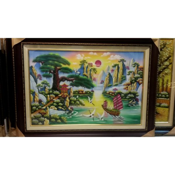 Tranh Đá Quý Phong Cảnh - Mẫu 18