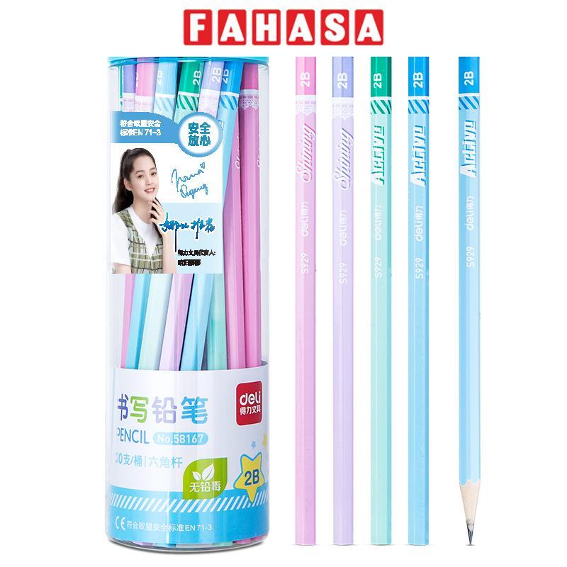 Bút Chì Gỗ 2B - Deli S929 (Mẫu Màu Giao Ngẫu Nhiên)