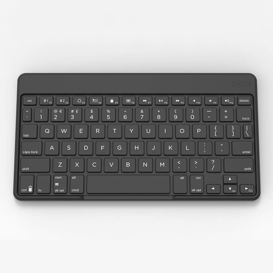 Ốp Lưng Kèm Bàn Phím Zagg Flex Universal Keyboard Up To 12 Inch (848467079890 - Black) - Hàng chính hãng