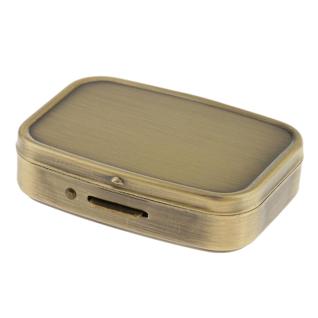 Travel Portable Vitamin Organizer Medicine Tablet Box Storage Case w/ Mirror