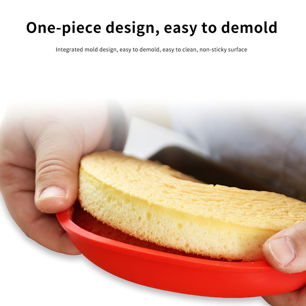 Silicone Cake Mold 0-8 Numbers Cake Plate Red Digital Cake Mould Food-Grade Non-Stick Baking Tin High Temperature