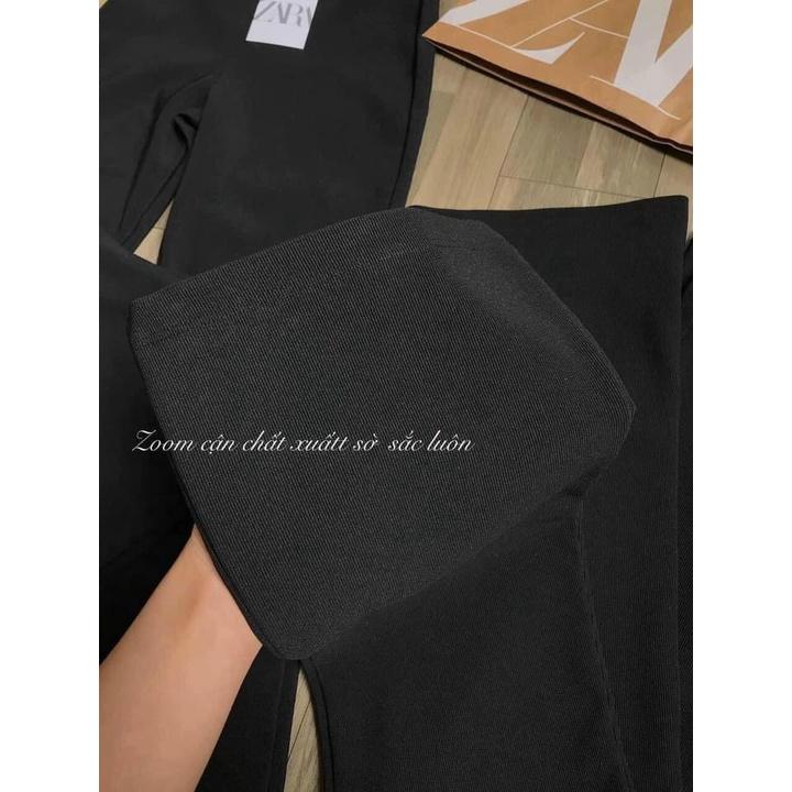 Quần legging ống loe lưng cao co dãn 4 chiều siêu tôn dáng - DRA0033