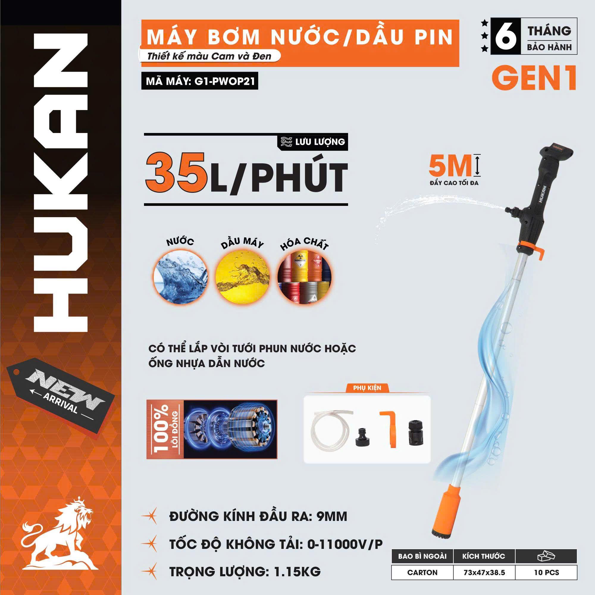 THÂN MÁY BƠM NƯỚC/DẦU PIN  BODY G1-PWOP21 HUKAN -HÀNG CHÍNH HÃNG