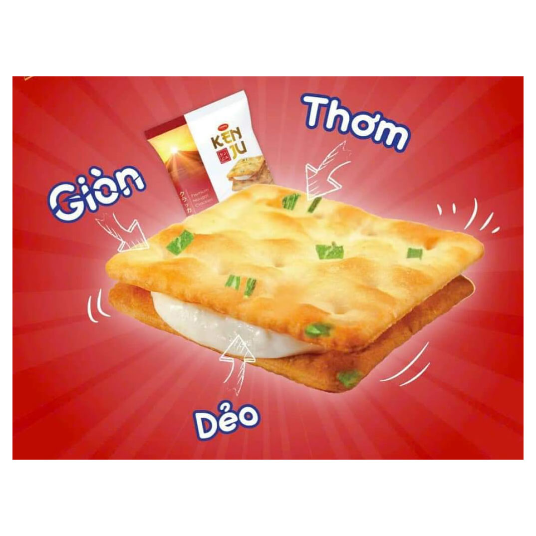 Combo 2 Túi Bánh Quy Richy Kenju Kem Dẻo 186gr - Hương Vị Nhật