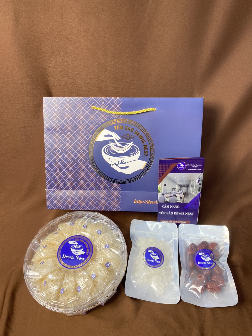 Yến Sào Khánh Hòa Tinh Chế Xơ Mướp Sợi vụn ngắn Dewis Nest 100% Nguyên Chất, 50g/100g - Kèm Hộp Quà