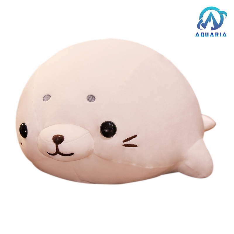 Gấu Bông Gối Ôm Hình Hải Cẩu Dễ Thương Vải 3D Siêu Mịn 50cm Quà Tặng Độc Lạ
