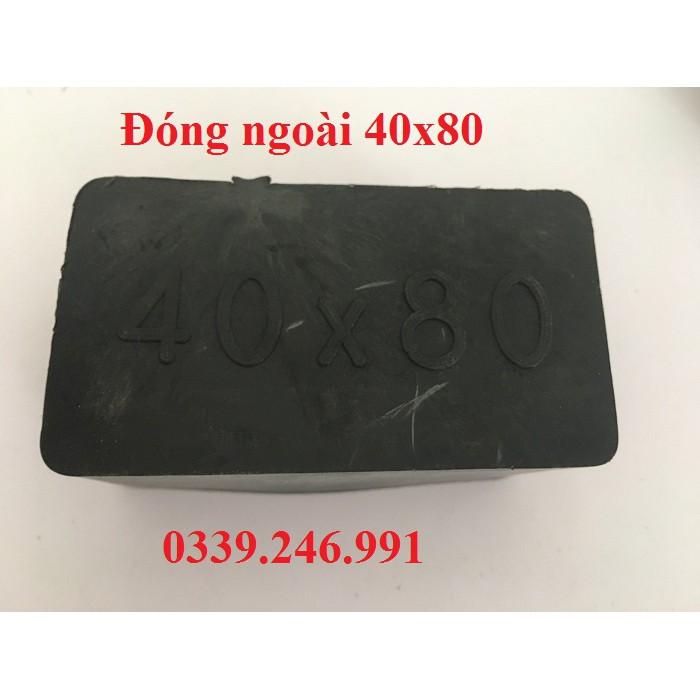 10 chiếc kích thước 40x80 mm bao ngoài chân bàn ghế chống xước, chụp đầu ống chống nước mưa