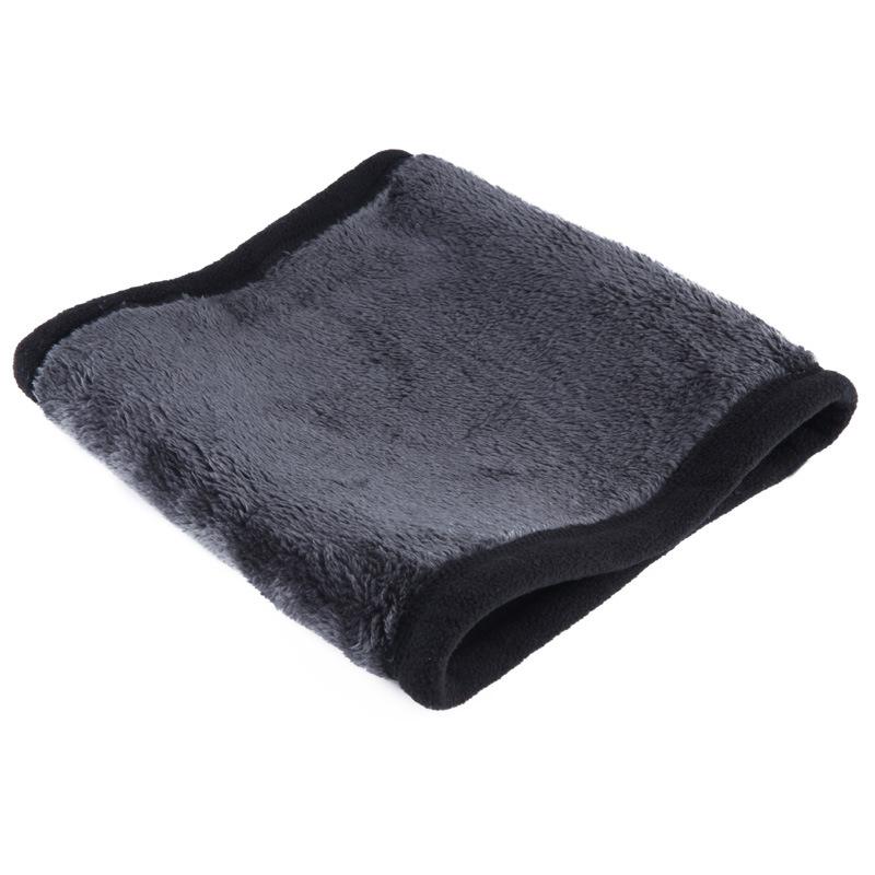 Khăn quàng cổ bằng ống nước ấm cổ nam, Khăn quàng cổ của unisex Muff mùa đông Mũi áo choàng màu đen
