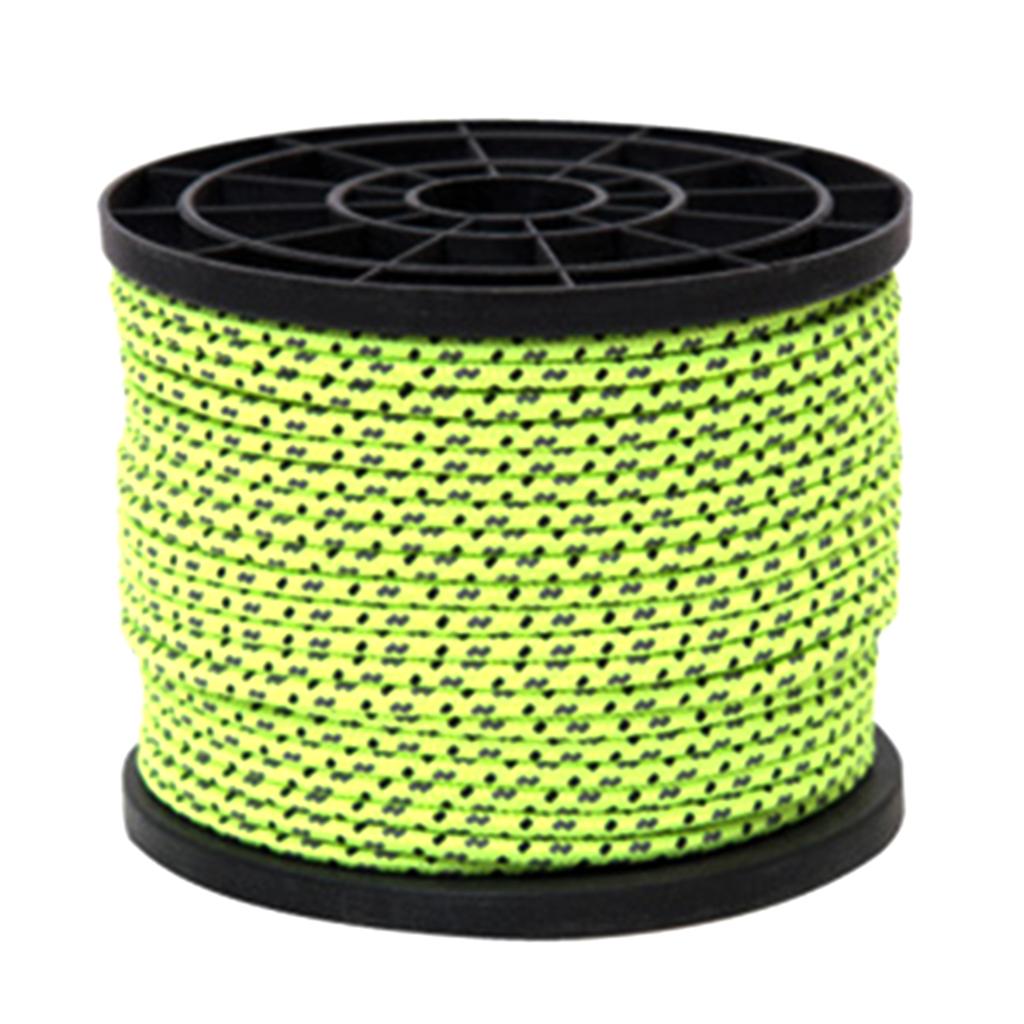 4mm 50m Reflective Camping Awning Cord   Tent Reel Roll Guy Rope Line