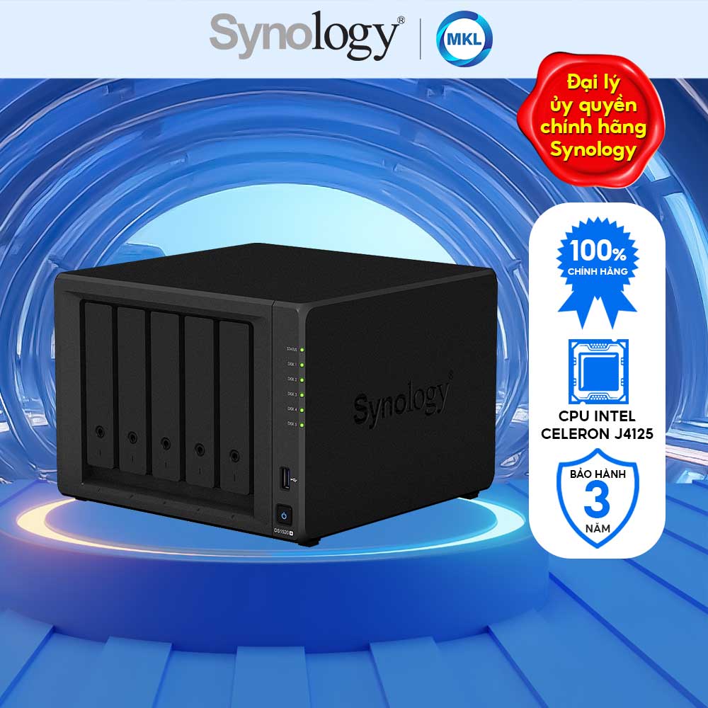 Thiết Bị Lưu Trữ Synology DiskStation DS1520+ Hàng Chính Hãng